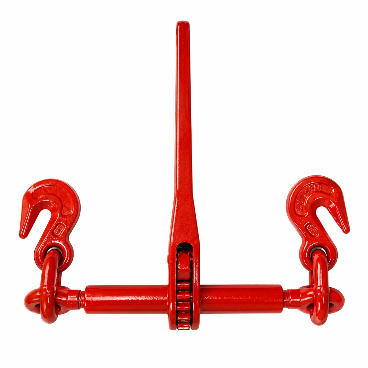 3/8" - 1/2" Ratchet Load Binder, Grade 70 Heavy Duty Forged Steel Chain Binder, 9,200 lbs WLL / 33,000 lbs Breaking Strength, Commercial Flatbed Trailer Cargo Tie-Down