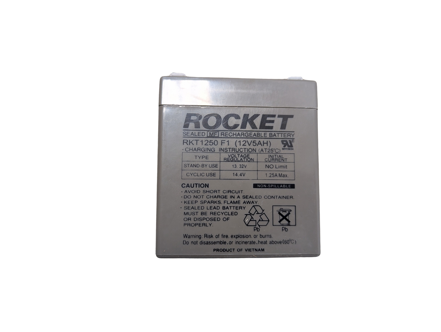 12V 5AH Rechargeable Breakaway Battery