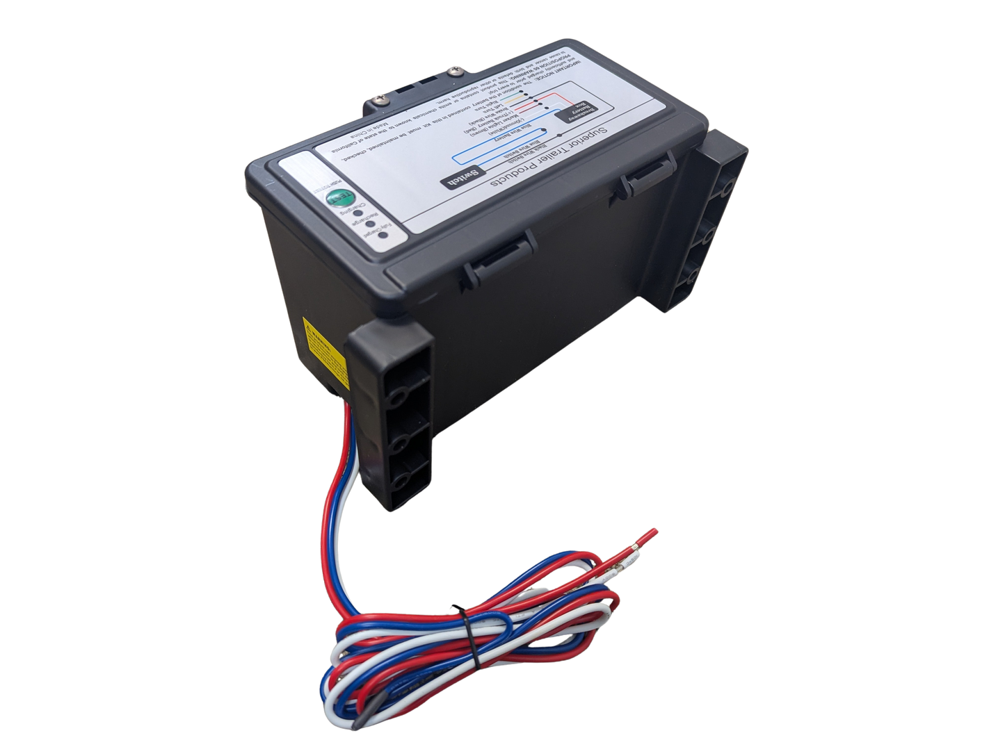 Trailer Breakaway Kit Top Load with LED Charge Indicator 12V10AH Battery Emergency Trailer Brake Switch