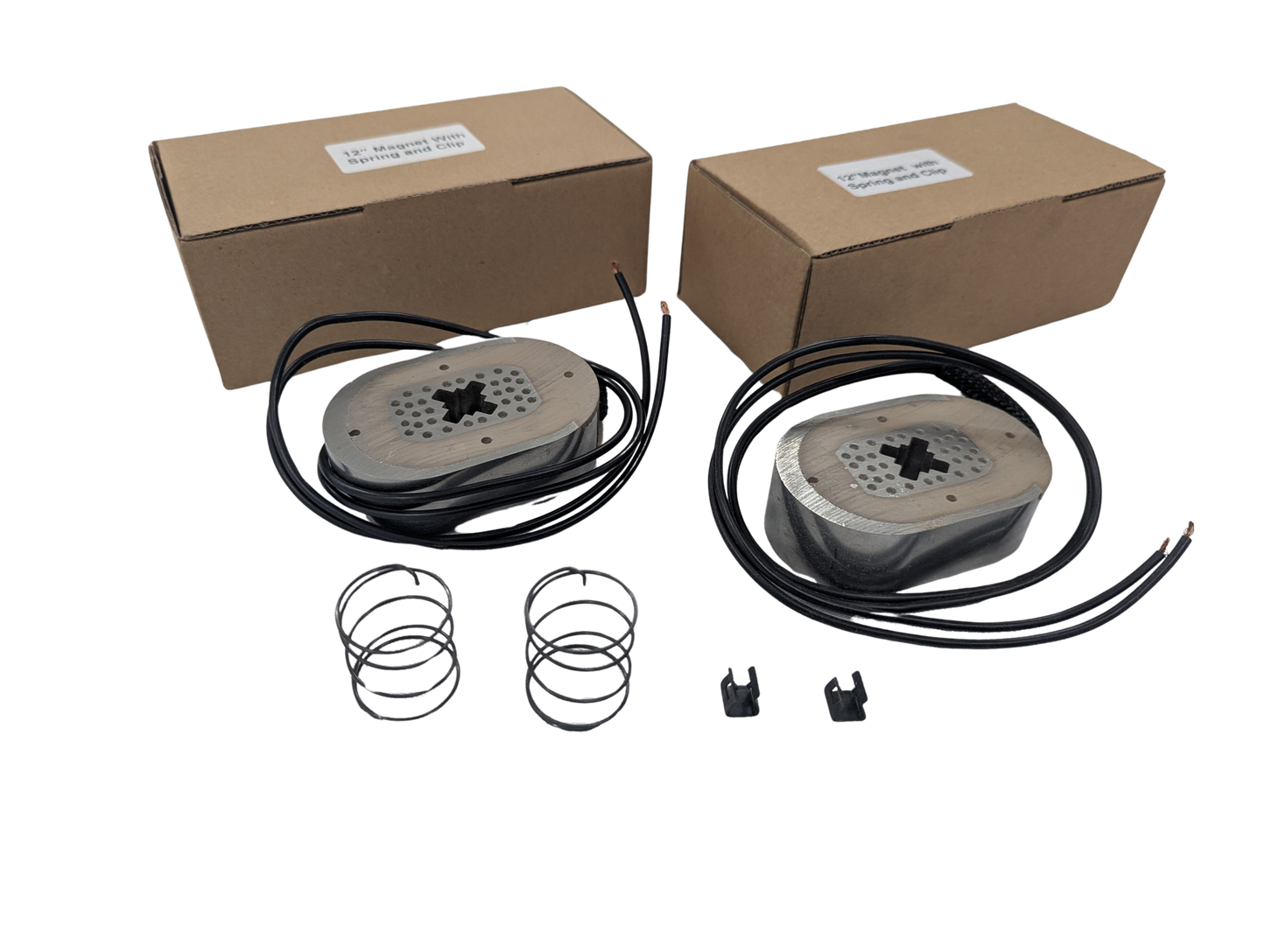 2 Pack of 5,200 lb, 6,000 lb, and 7,000 lb Axle Brake Magnet Kits - 12" X 2" Backing Plate