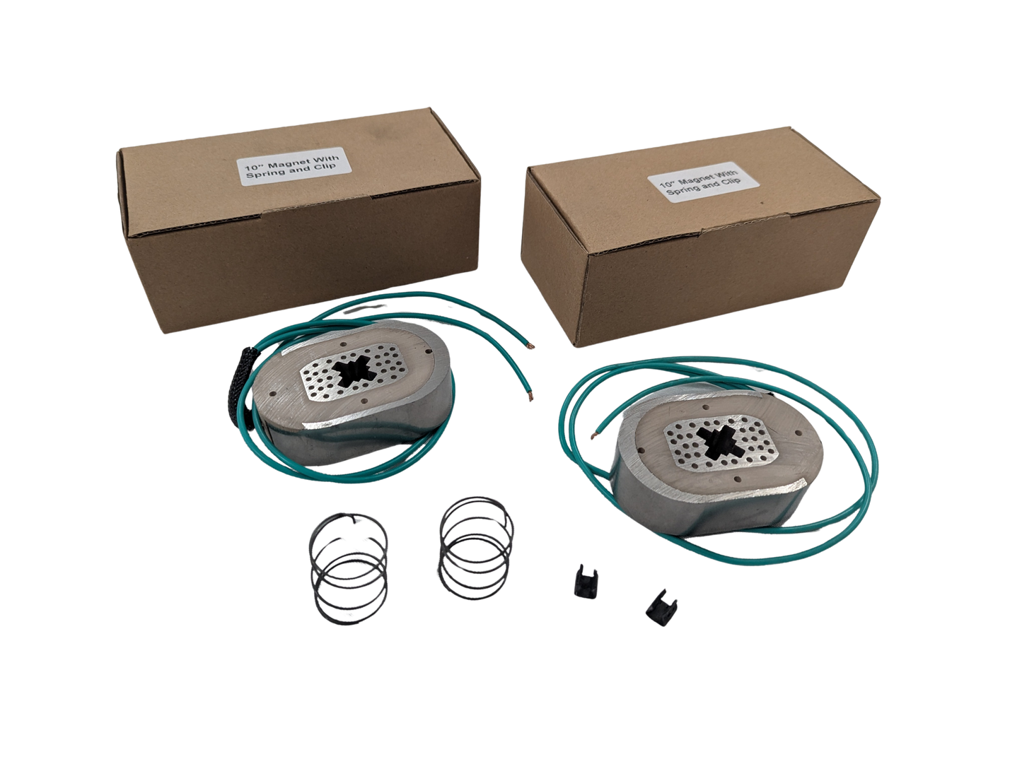2 Pack of 3,500 lb Axle Brake Magnet Kits - 10" X 2 1/4" Backing Plate