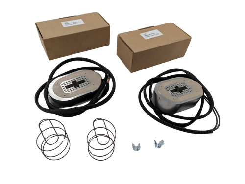 2 Pack of 8,000 lb, 10,000 lb, 12,000 lb, and 15,000 lb Axle Trailer Brake Magnet Kits - 12 1/4" X 3 3/8"-5" Backing Plate