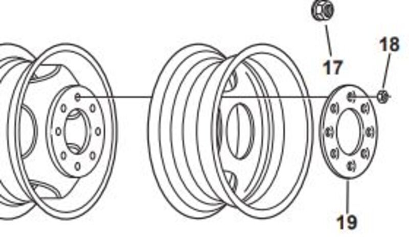8K-10K Clamp Ring for Wheels With 5/8" Studs