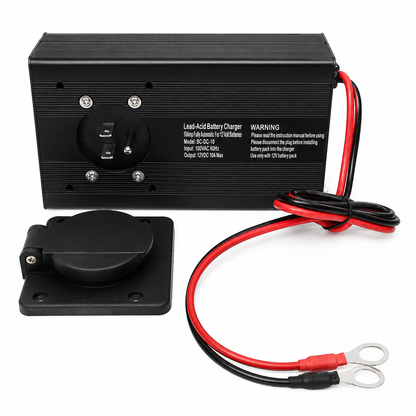 10 Amp Panel Mount Battery Charger & Tester for Dump Trailer