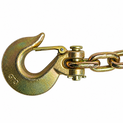 1/2" X 36" Grade 70 - Clevis Style Slip Hook Safety Chain Set - Rated at 42,400 lbs
