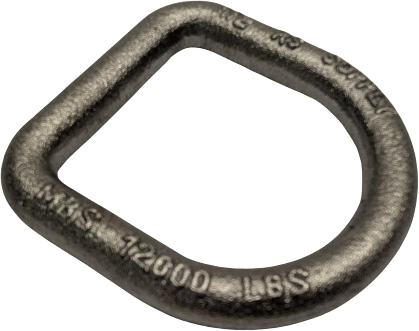 1/2" Steel Weld on D-Ring with Mounting Clip. 12,000 lbs (4 Pack)