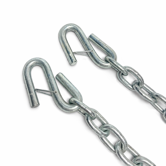 1/4" X 30" Grade 30 - S Hook Safety Chain Set - Rated at 5,000 lbs