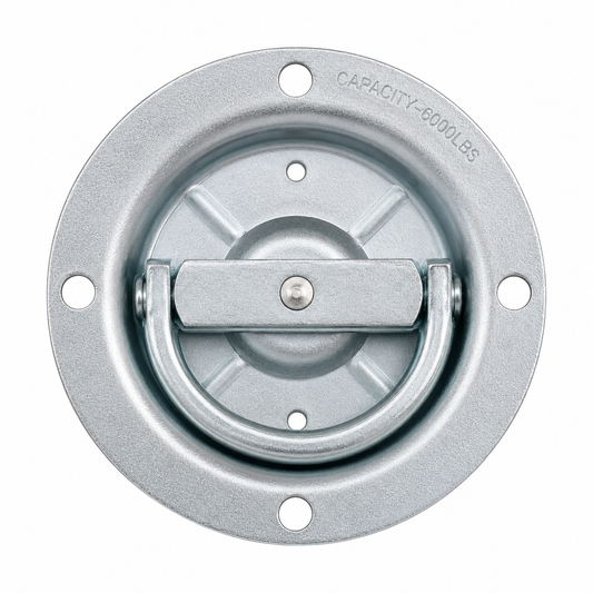 Heavy Duty Recessed  D-Ring. 6,000lbs Breaking Strength, 2000lbs Working Load Limit