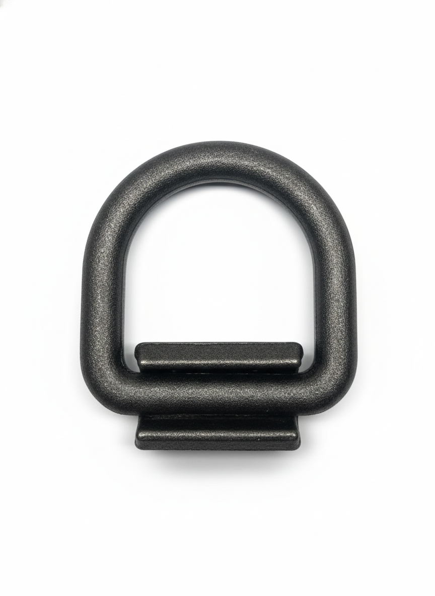 5/8" Steel Weld on D-Ring with Mounting Clip. 18,000lbs Breaking Strength, 6000lbs Working Load Limit