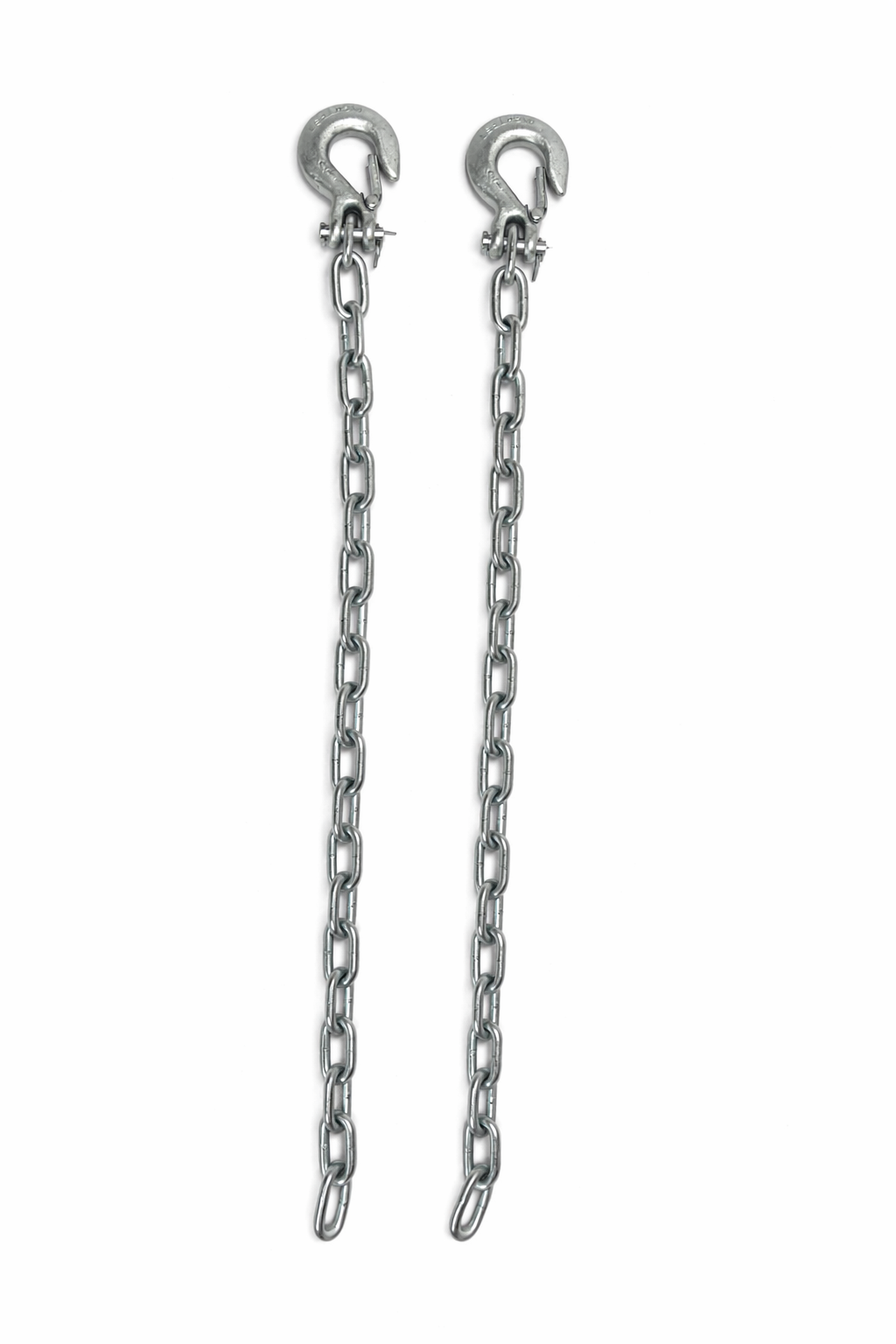 1/4" X 30" Grade 43 - Clevis Style Slip Hook Safety Chain Set - Rated at 7,800 lbs