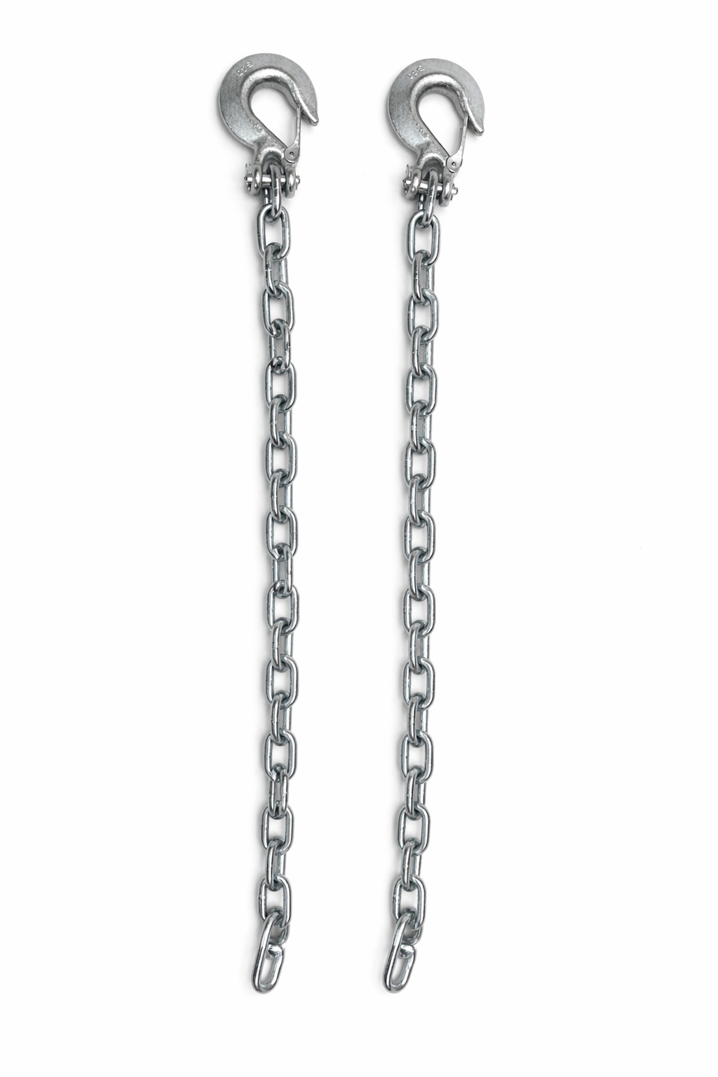 3/8" X 35" Grade 43 - Clevis Style Slip Hook Safety Chain Set - Rated at 16,200 lbs