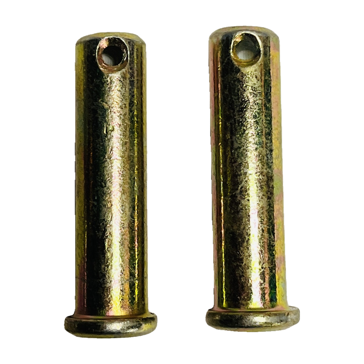 (2 Pack) 3/8" Weld-On Clevis Safety Chain Retainer, Extra Heavy Duty Forged Steel Trailer Chain Anchor with Removable Clevis Pin & Cotter Pin, Raw Steel Finish – 18,000 lbs Breaking Strength