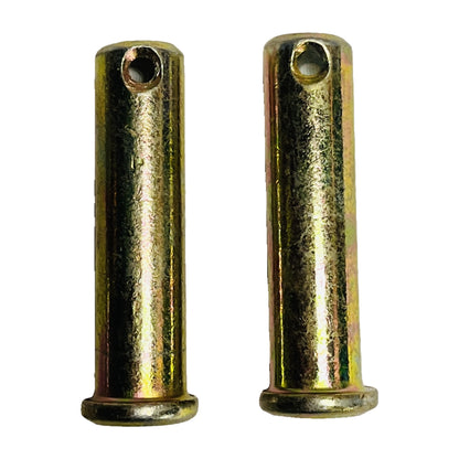 (2 Pack) 3/8" Weld-On Clevis Safety Chain Retainer, Extra Heavy Duty Forged Steel Trailer Chain Anchor with Removable Clevis Pin & Cotter Pin, Raw Steel Finish – 18,000 lbs Breaking Strength
