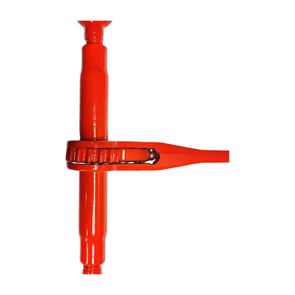 3/8" - 1/2" Ratchet Load Binder, Grade 70 Heavy Duty Forged Steel Chain Binder, 9,200 lbs WLL / 33,000 lbs Breaking Strength, Commercial Flatbed Trailer Cargo Tie-Down