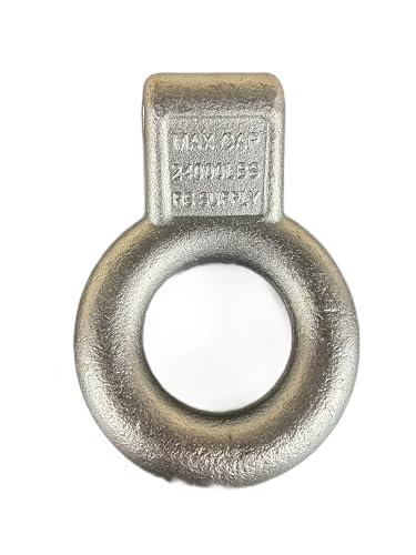 Anillo de luneta de enganche de pivote de acero galvanizado de 3 pulgadas de diámetro interior, 24 000 libras, requiere montaje en canal 