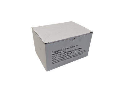 Kit de desmontaje de remolque, carga lateral con indicador de carga LED, batería de 12 V 5 Ah, interruptor de freno de emergencia para remolque. 