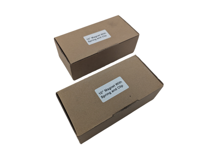 Paquete de 2 kits de imanes de freno para remolques de eje de 3500 lb (placa de soporte de 10" x 2 1/4")