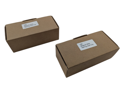 Paquete de 2 kits de imanes para frenos de remolque de eje de 8000 lb, 10 000 lb, 12 000 lb y 15 000 lb - Placa de soporte de 12 1/4" x 3 3/8"-5"