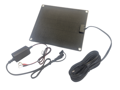 Panel solar de 12 voltios y 10 vatios para remolques, autocaravanas, plataformas basculantes, embarcaciones, etc. Resistente a los rayos UV. Indicador LED que indica si la batería se está cargando.