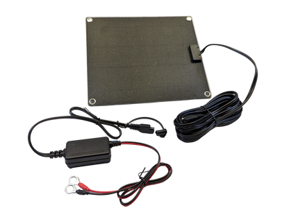 Panel solar de 12 voltios y 10 vatios para remolques, autocaravanas, plataformas basculantes, embarcaciones, etc. Resistente a los rayos UV. Indicador LED que indica si la batería se está cargando.