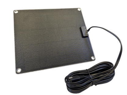 Panel solar de 12 voltios y 10 vatios para remolques, autocaravanas, plataformas basculantes, embarcaciones, etc. Resistente a los rayos UV. Indicador LED que indica si la batería se está cargando.