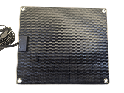 Panel solar de 12 voltios y 10 vatios para remolques, autocaravanas, plataformas basculantes, embarcaciones, etc. Resistente a los rayos UV. Indicador LED que indica si la batería se está cargando.