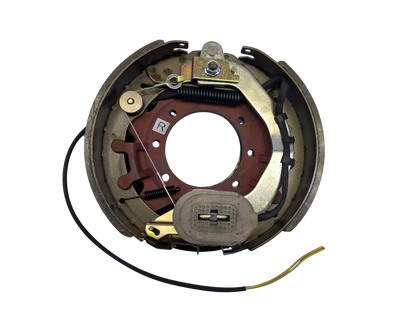 Freno de remolque de servicio general de 10 000 lb - Placa de respaldo derecha - Zapata de freno de 12,25 x 3,375