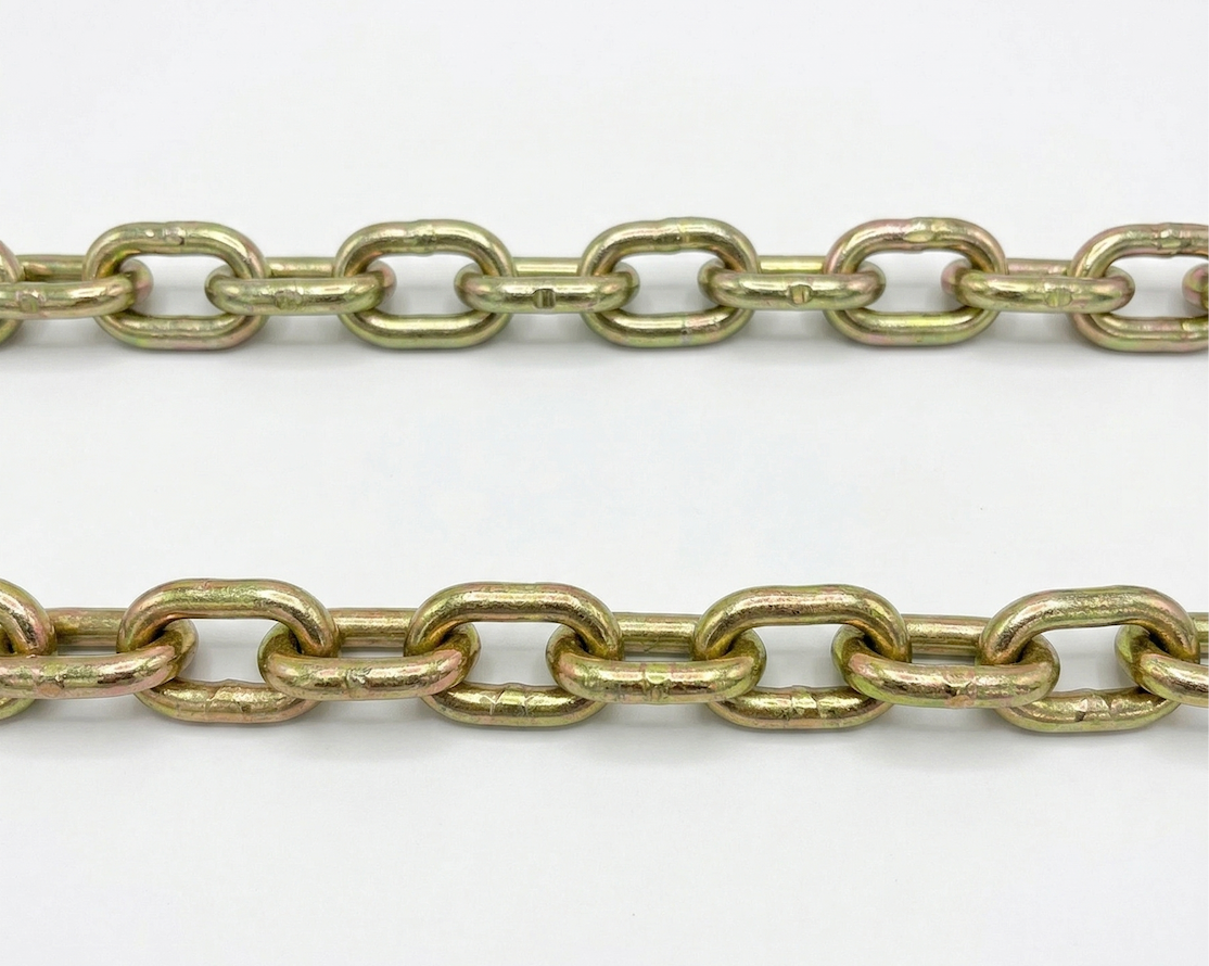 3/8" X 35" Grade 70 - Clevis Style Slip Hook Safety Chain Set - Rated at 26,400 lbs