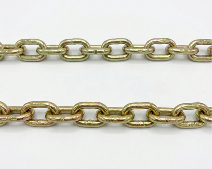 3/8" X 35" Grade 70 - Clevis Style Slip Hook Safety Chain Set - Rated at 26,400 lbs