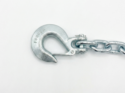 3/8" X 35" Grade 43 - Clevis Style Slip Hook Safety Chain Set - Rated at 16,200 lbs