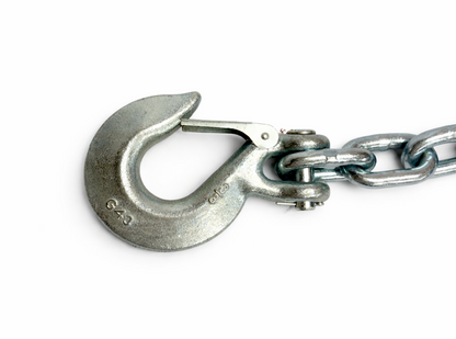 3/8" X 35" Grade 43 - Clevis Style Slip Hook Safety Chain Set - Rated at 16,200 lbs